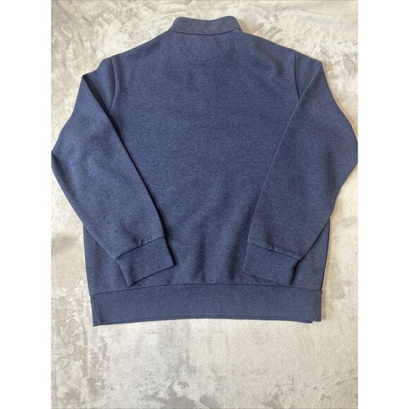 Men’s Polo Ralph Lauren 1/4 Zip Pullover Sweater Navy Blue Size XL - Picture 8 of 10